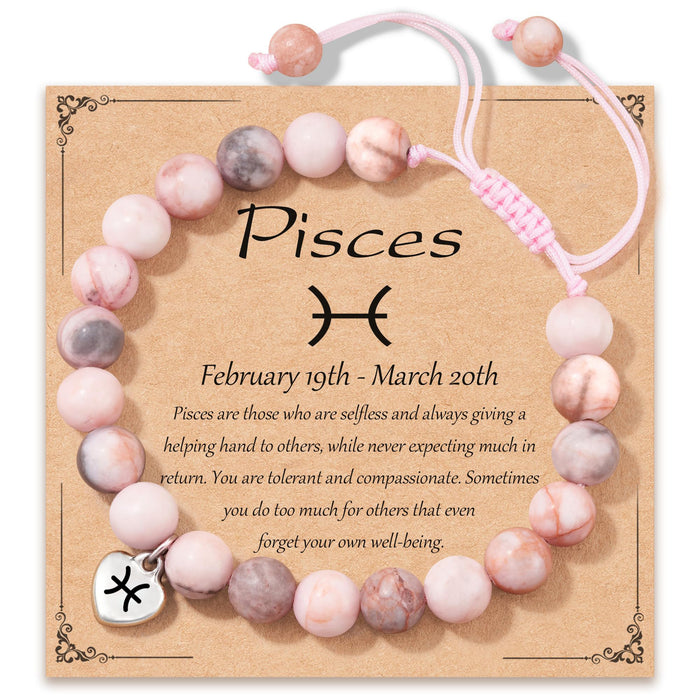 Wholesale Hand woven adjustable heart-shaped engraved pendant bracelet