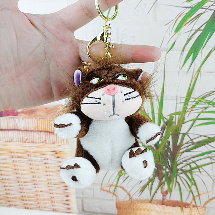 Wholesale Cat Doll Keychain Pendant Plush Doll Couple Hanging Plush Toy Doll