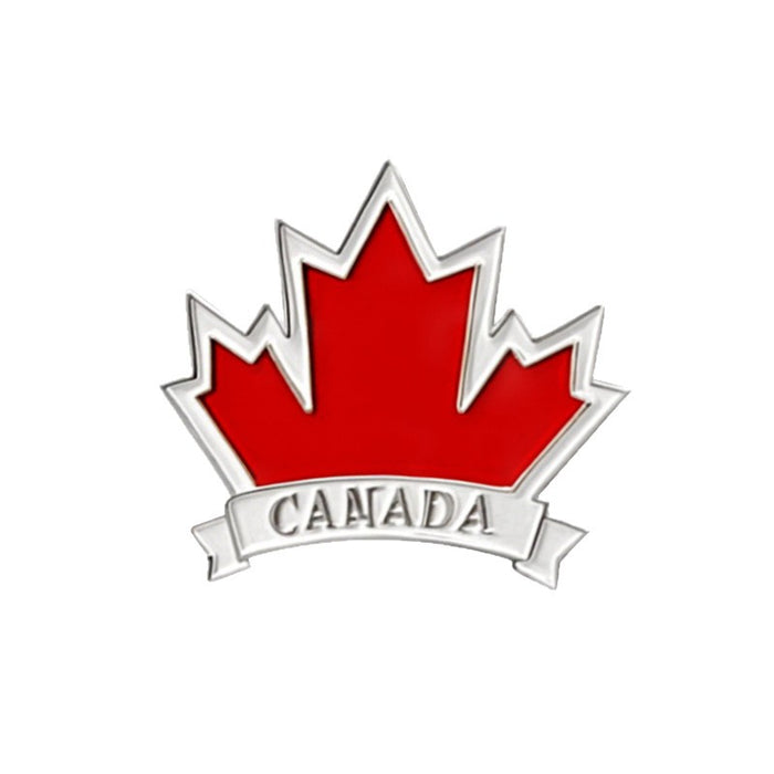 Wholesale Red Maple Butterfly Buckle Brooch Drip Oil Alloy Badge Badge Chest Flower Clothing Accessories