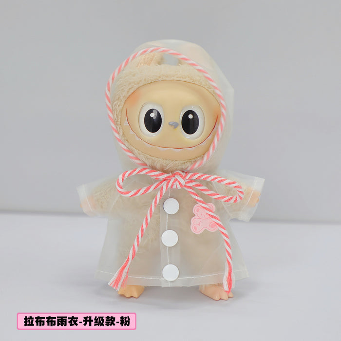 Wholesale Raincoat Dress-Up Dolls Waterproof Hooded Outwear Clothes  Pendant Doll Clothes