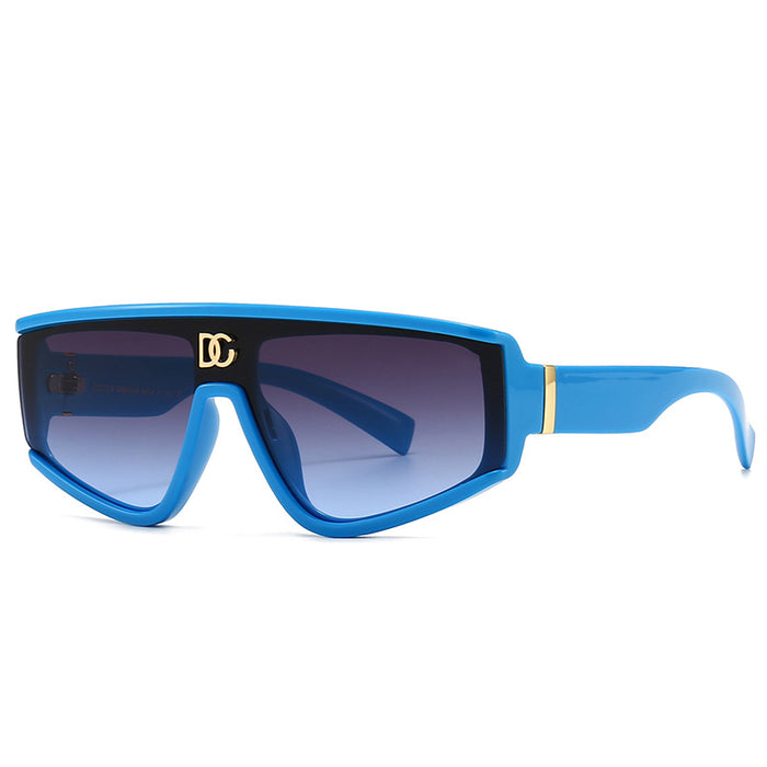 Wholesale Small Frame One-piece PC Sunglasses JDC-SG-YingBang002
