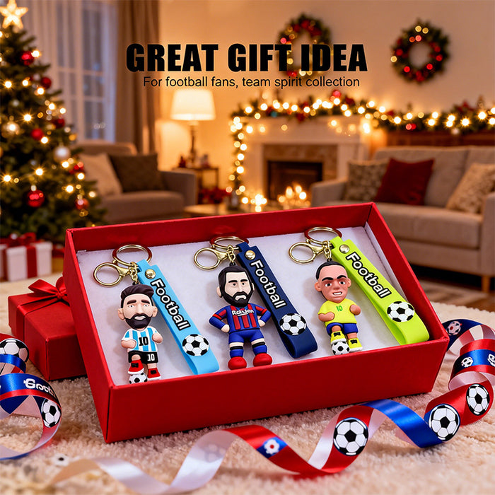 Wholesale 10pcs World Cup Football Star Keychain