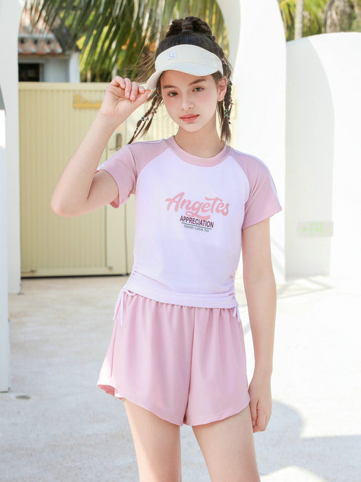 Wholesale New two-piece split swimsuit set for children