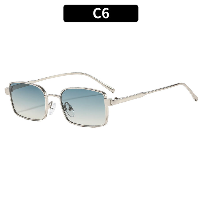 Wholesale Metal Cat-Eye Retro Square Sunglasses Gold Frame Gray Lenses UV400 for Women Party Outdoor Driving