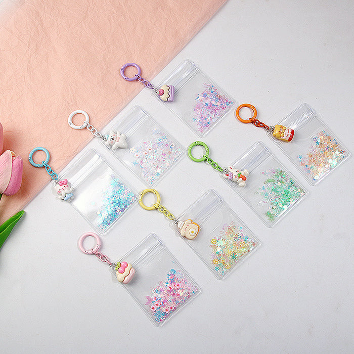Wholesale Flash Moe Grain Keychain Pendant Cute Bag Hanging Pinch Shake Accessories