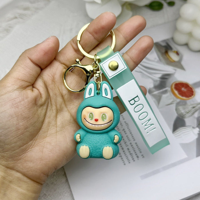 Wholesale Plush toy key pendant for couples, cute plush keychain cartoon