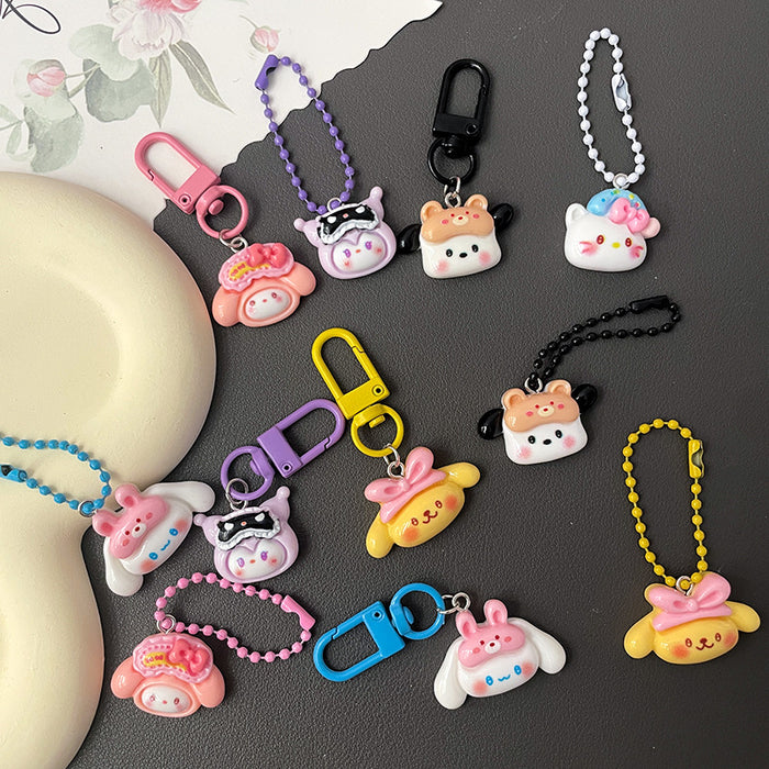 Wholesale Keychain Sweet Girl Best Friend Couple Gift Bag Pendant Accessories Pendant Key Chain
