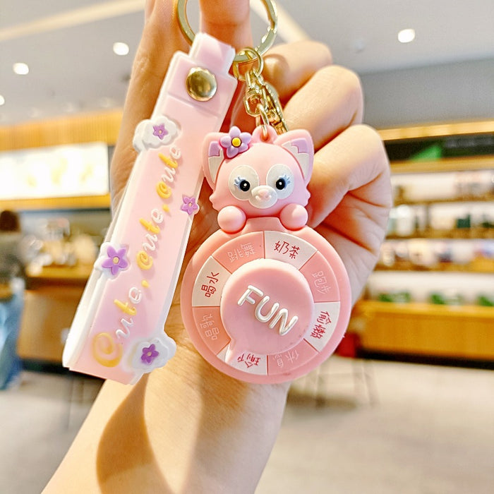 Wholesale Silicone Cartoon Doll Keychain JDC-KC-MingT195