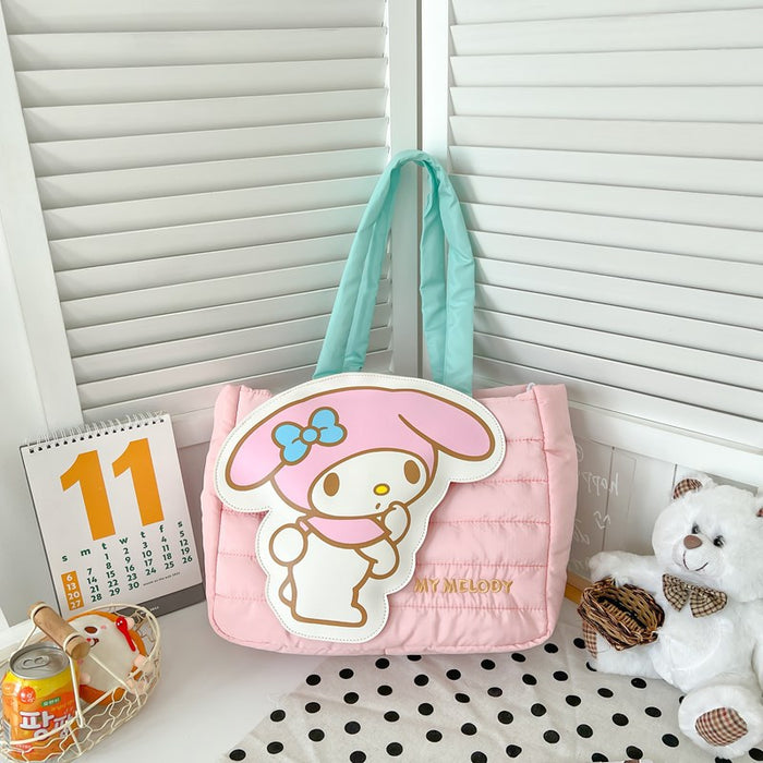 Wholesale New Cute Cartoon Down Cloth Handbag Girly Sweet Large Capacity Shoulder Bag Gift Bag JDC-SD-ZZ001