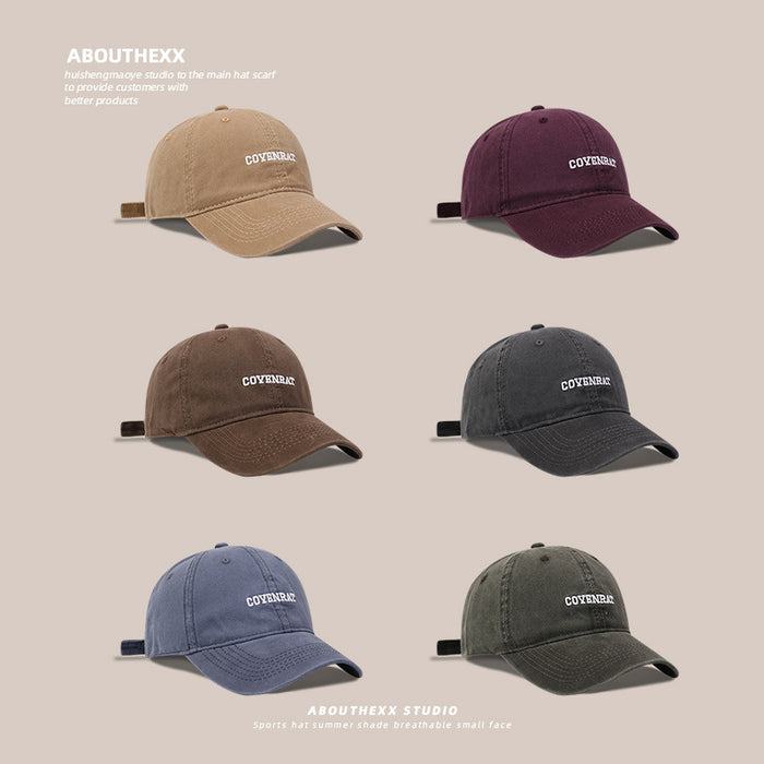 Wholesale Washed Hat Men's and Women's  Double Baseball Cap Face Small All-match Soft Top Cap Trendy