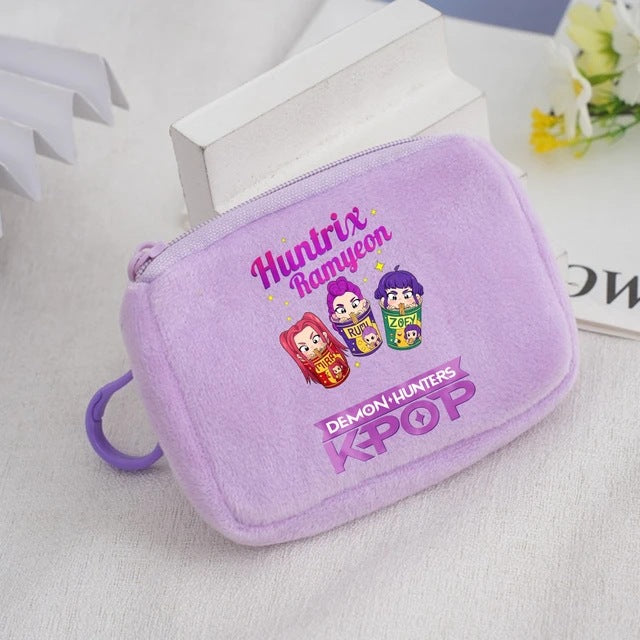Wholesale KPop Devil Hunter Animal Coin Purse Cute Nylon Portable Wallet Casual Everyday Gift
