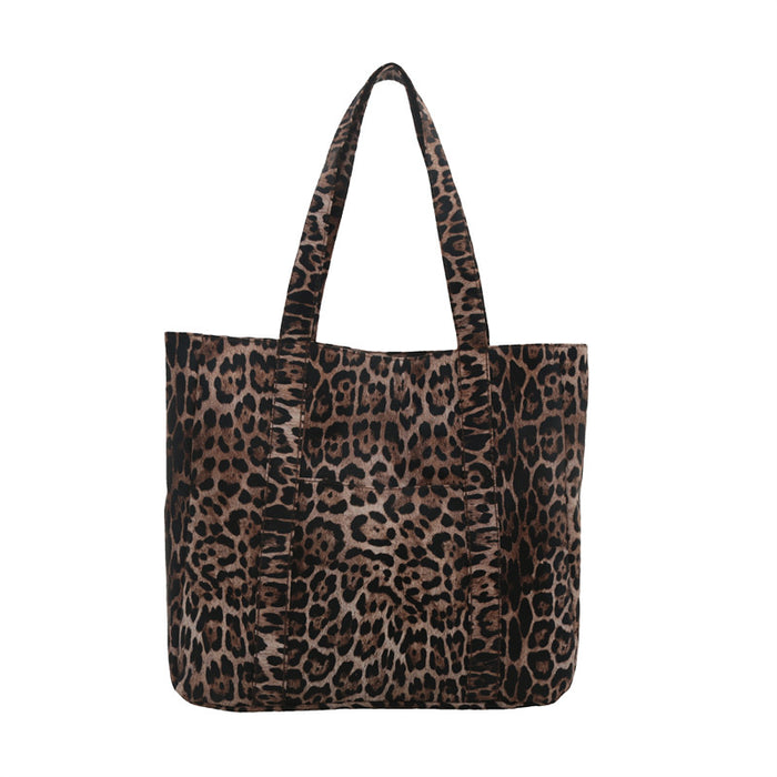 Wholesale Leopard print large capacity tote shoulder bag