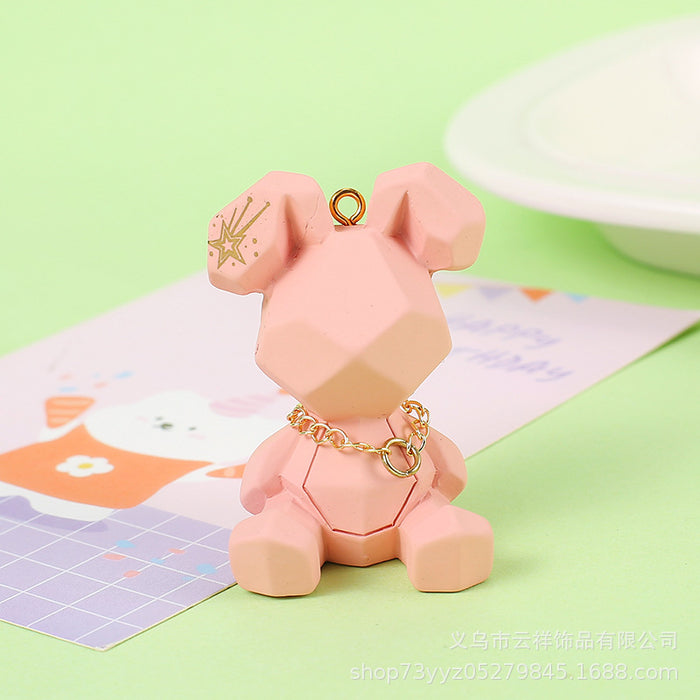 Wholesale Creative cartoon cut surface  keychain trendy fashion car bag pendant ornaments accessories