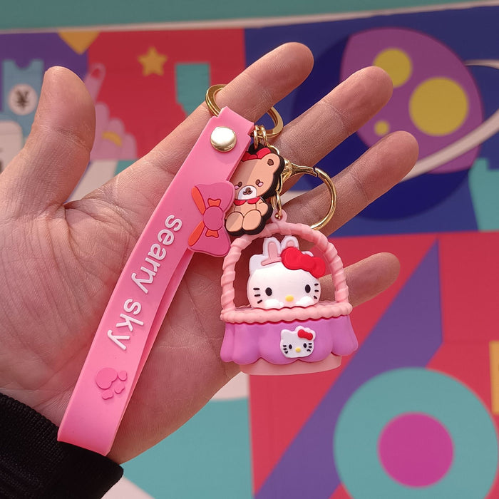 Wholesale Cartoon Silicone Doll Keychain JDC-KC-KuangK026