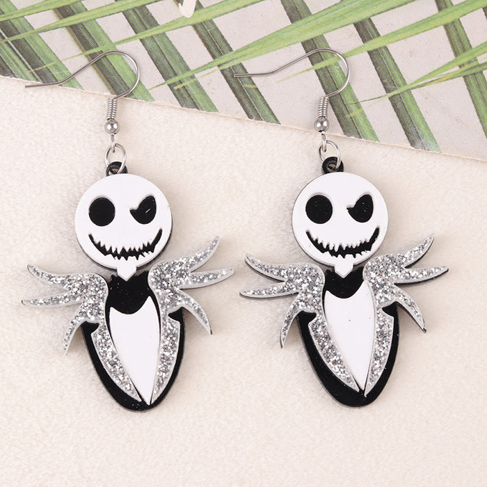 Wholesale  Funny Earrings Syringe Acrylic Earrings Sun Banana Planet Earrings Ear Accessories