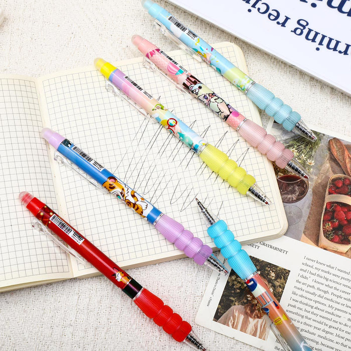 Wholesale 6pcs/box Cartoon Erasable Pen Quick-drying Press Erasable Gel Pen Cute Thermal Erasable Pen