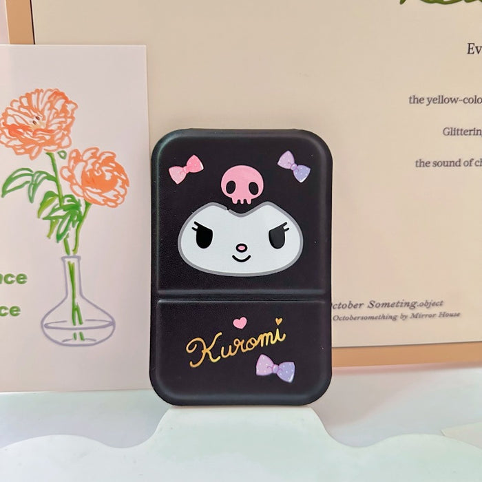Wholesale Cartoon portable makeup mirror portable small mirror desktop folding mirror student dormitory HD dressing mirror