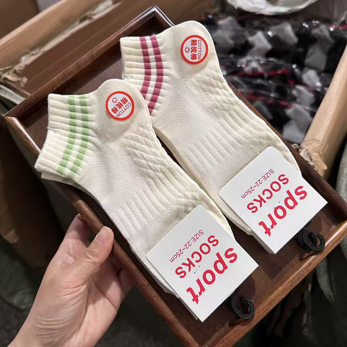 Wholesale Sports socks, boat socks, thin breathable short socks, cotton socks