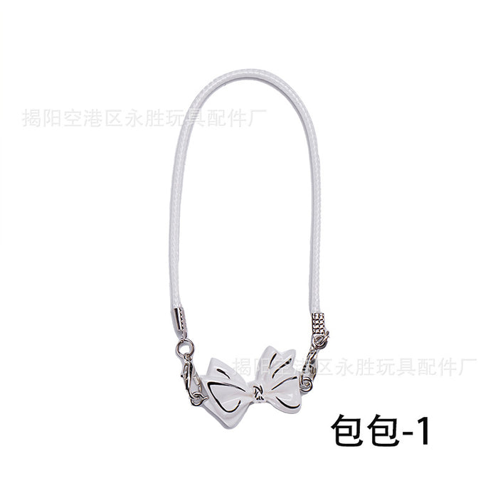 Wholesale Doll  Clothes Knitted Sweater with Jeans Replacement Keychain Bag Doll