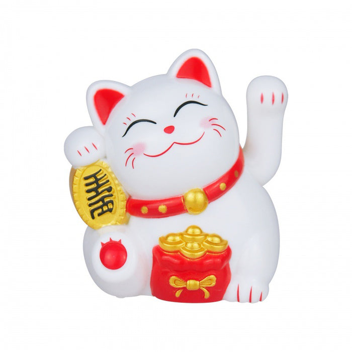 Wholesale Miniature solar-powered lucky cat desk ornament