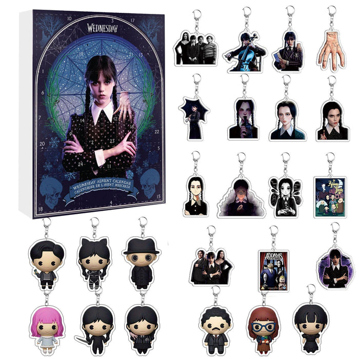 Wholesale 2025 Countdown Christmas Calendar Blind Box Keychain Pendant