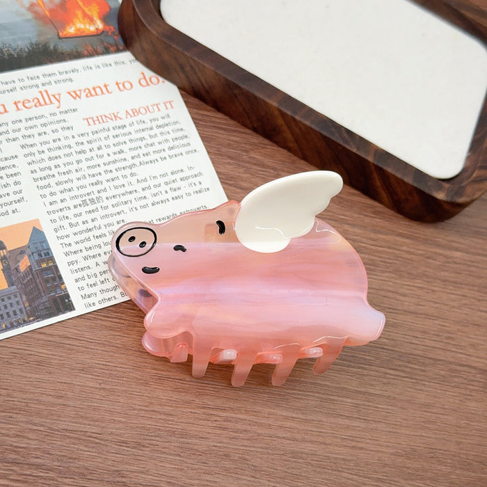 Wholesale Cute pig animal hairclip