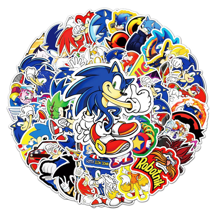 Wholesale 51pcs Cartoon anime graffiti stickers luggage car guitar scooter waterproof decorative stickers