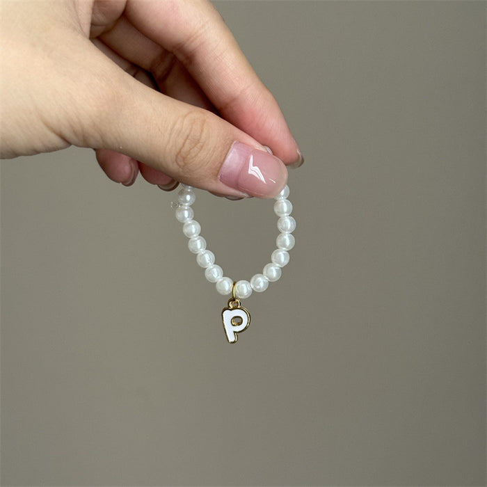 Wholesale Mini blind box pendant letter pearl necklace accessories doll clothes