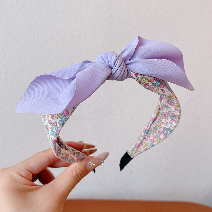 Wholesale Children' s headband girls non-slip baby hairpin headdress little girl rabbit ear bow headband