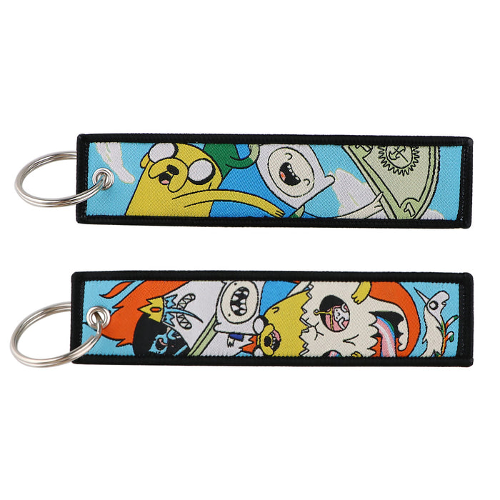 Wholesale Cloth Woven Cartoon Keychain Trendy Decorative Bag Charm Fashion Gift For Bags And Keys Resale Boutique Accessory