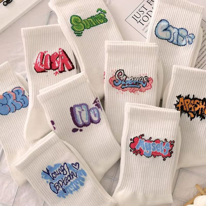 Wholesale Socks women' s sports socks cotton socks white stockings autumn and winter