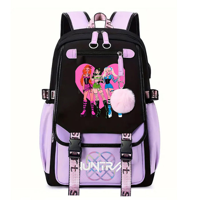 Wholesale  Fashionable Color-Block Unisex Backpack , Lightweight and Large Capacity