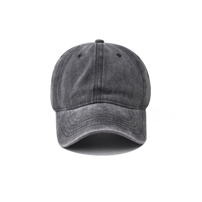 Wholesale Pure cotton washed old cute embroidered baseball cap duck tongue cap