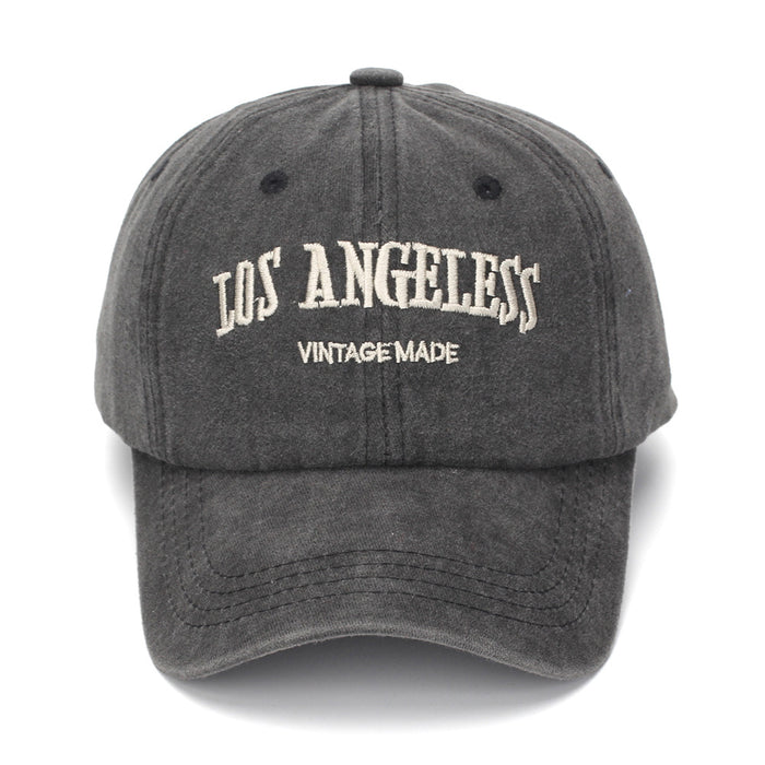 Wholesale Vintage Letter Embroidered Unisex Washed Cotton Baseball Cap Fashion Accessory Gift