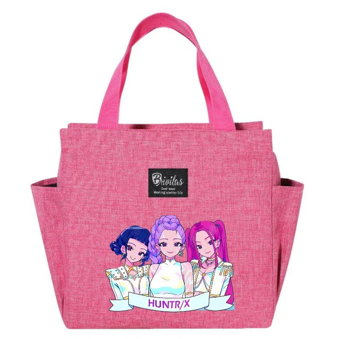 Wholesale Cute Cartoon Print Insulated Lunch Boxes Handbags