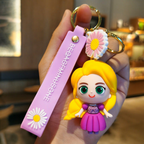 Wholesale Rubber Cartoon Doll Three-dimensional Keychain JDC-KC-Tingm114