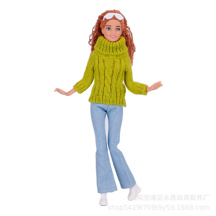 Wholesale Dress  sweater turtleneck wool sweater sweater doll clothes