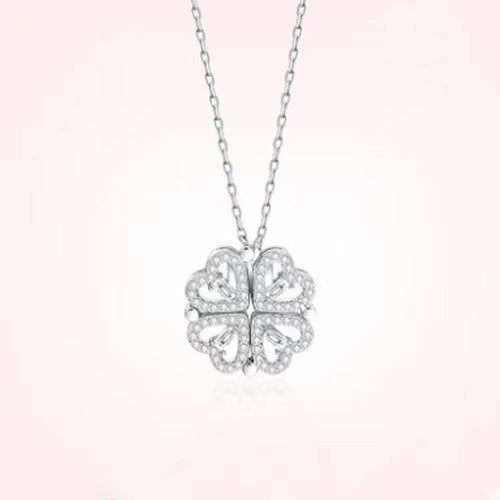 Wholesale New necklace with collarbone chain, a multi wearing heart-shaped diamond studded collarbone chain