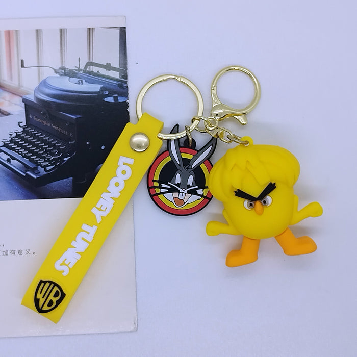 Wholesale cartoon doll rabbit  key chain pendant bag car key chain accessories gift