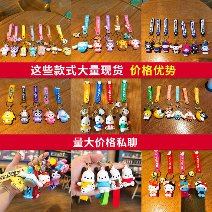 Wholesale Cartoon Silicone Doll Keychain JDC-KC-Tingm286