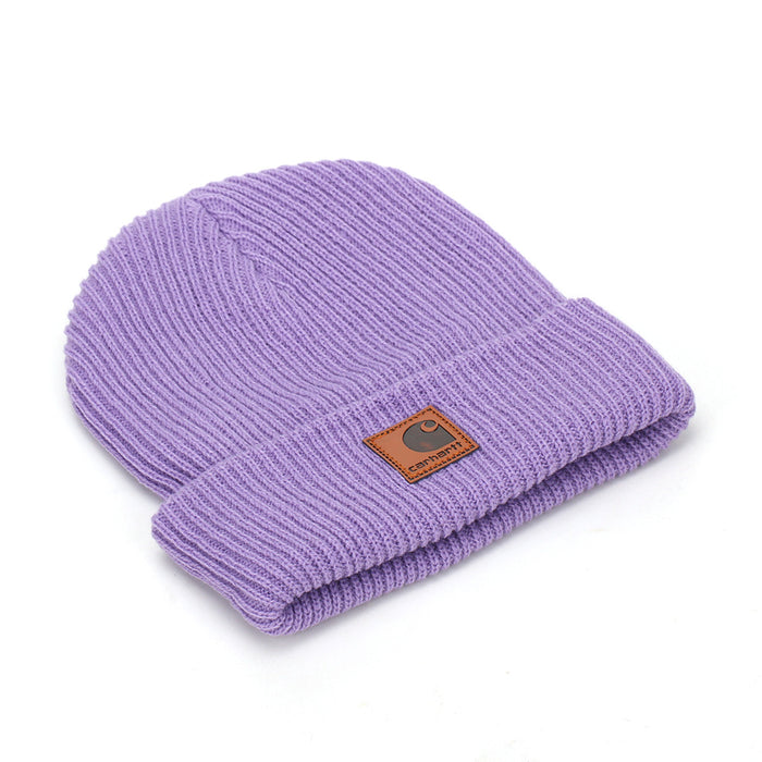 Wholesale Solid color warm woolen hat