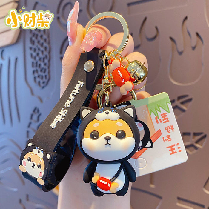Wholesale Cartoon Zodiac Horse Silicone Keychain Cute Chinese New Year Gift Keyring