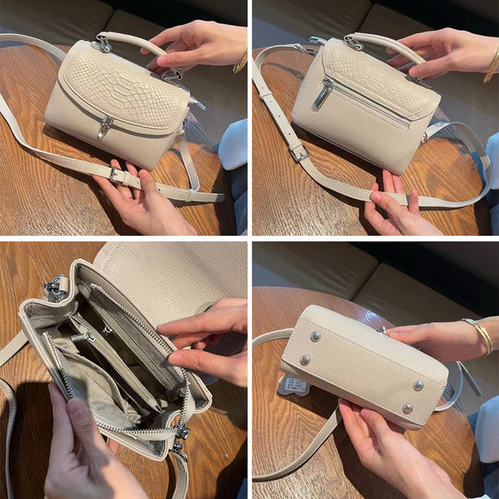 Wholesale First layer cowhide shoulder bag, new leather high-end style, stylish handbag, versatile crossbody bag