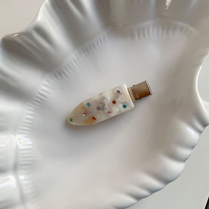 Wholesale Colored Diamond Seamless Hairpin Women's Sweet Bangs Clip Exquisite Side Clip