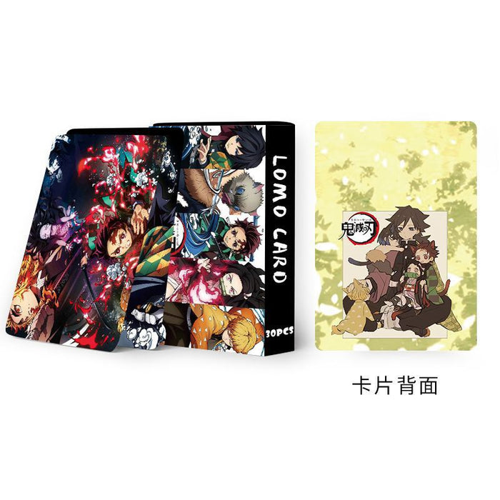 Wholesale 30pcs Double sided LOMO card box with high-definition small card anime peripherals