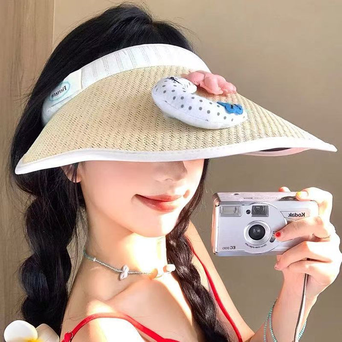 Wholesale Cute and shiny top hat with UV protection and sun protection for outdoor use