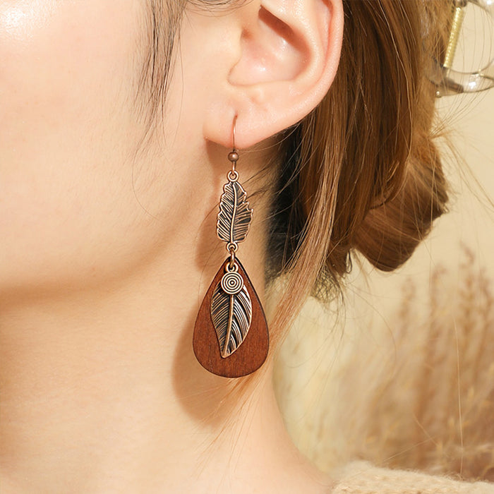 Wholesale Bohemian Retro Tassel Earrings Ethnic Style Zinc Alloy Gift MOQ≥2