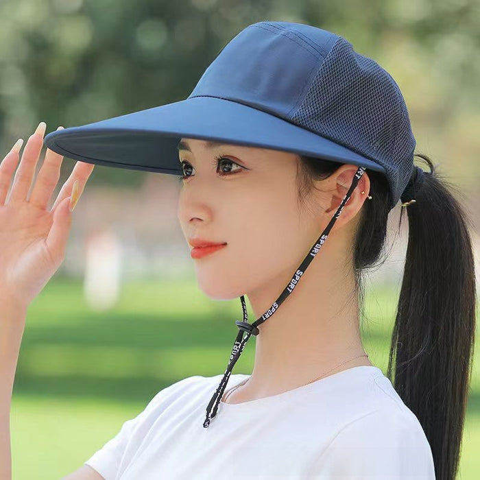 Wholesale Sunshade duckbill cap, outdoor cycling cap, men's casual breathable sun protection fishing sun baseball cap