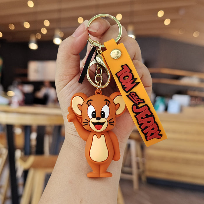 Wholesale Cartoon Silicone Doll Keychain JDC-KC-ZhuoRan019