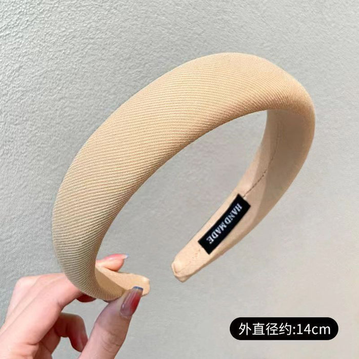 Wholesale Simple Wide Brim Plush Fabric Headband JDC-HD-Suim016